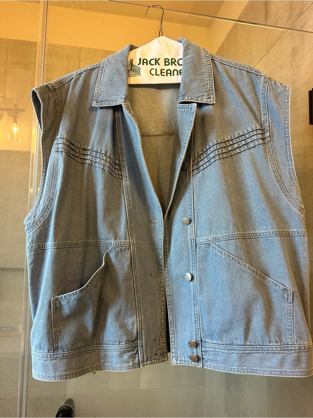 Oversized Denim Vest